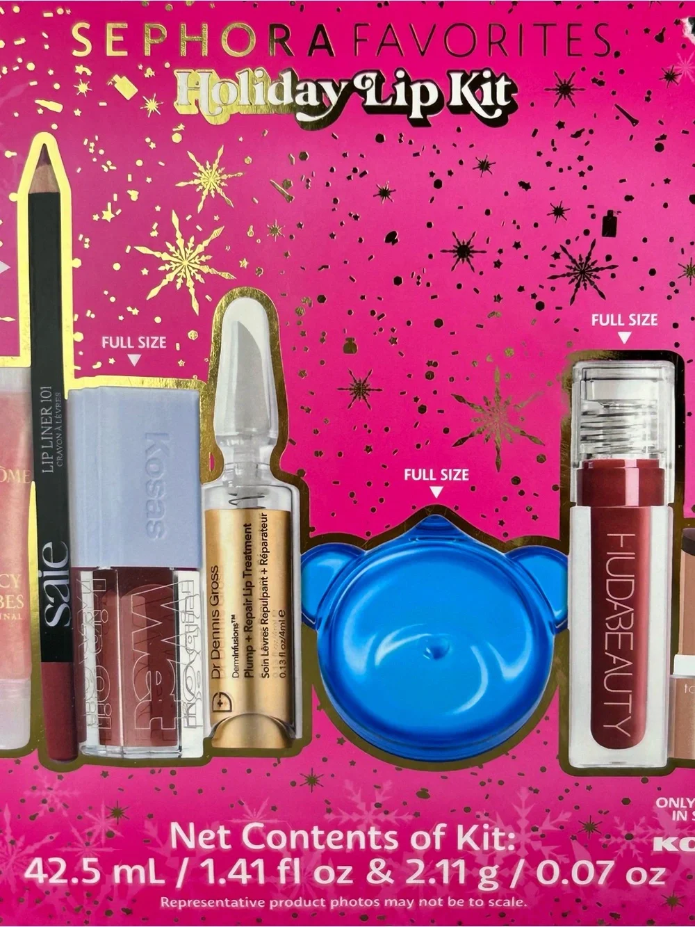 Sephora Favorites Lip Value Set Holiday 10 Pc Bag Kit LIMITED EDITION New